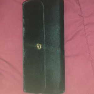 Victoria Secret black Velour Clutch (vintage)